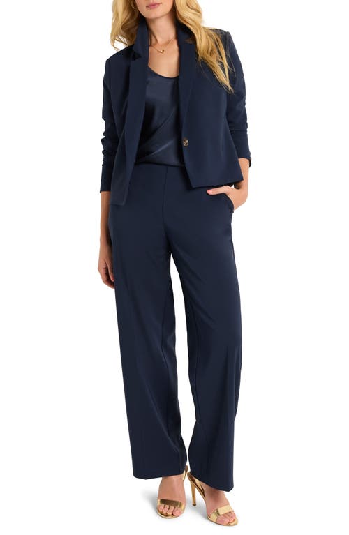 Nic + Zoe Nic+zoe Stretch Suiting Anywhere Blazer In Dark Indigo
