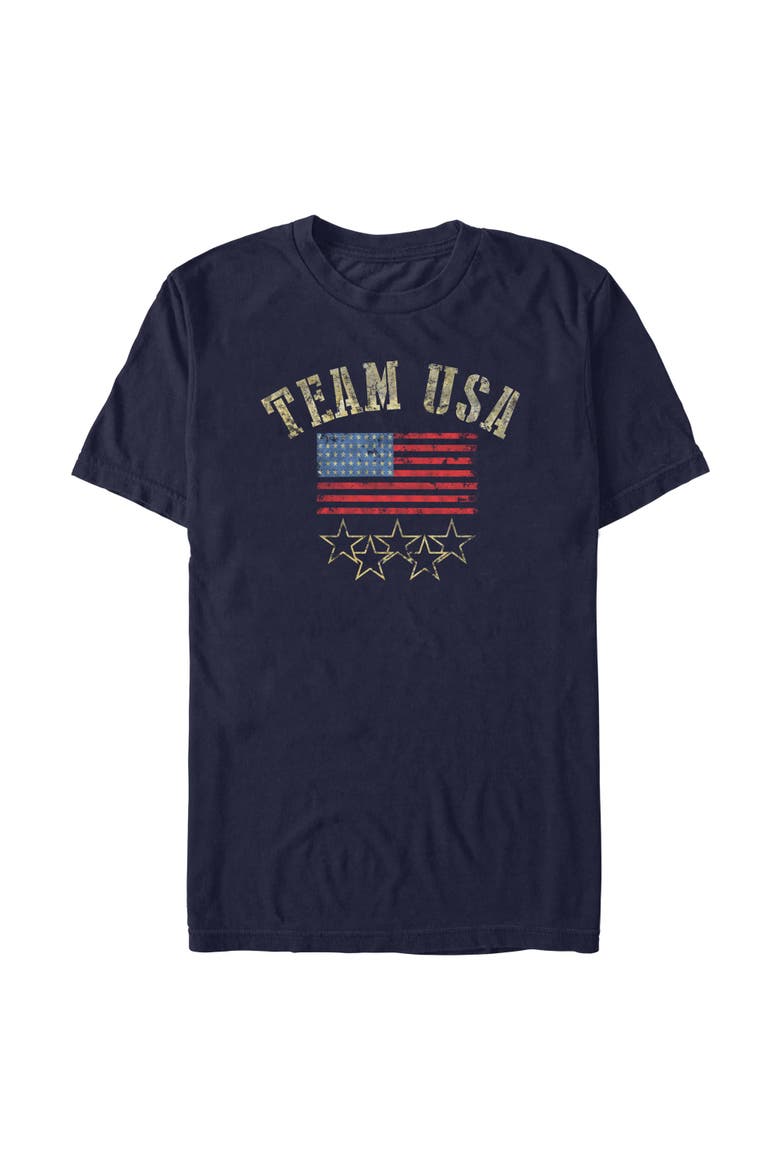 Men's Lost Gods Go USA Flag  Graphic T-Shirt, Main, color, Navy Blue