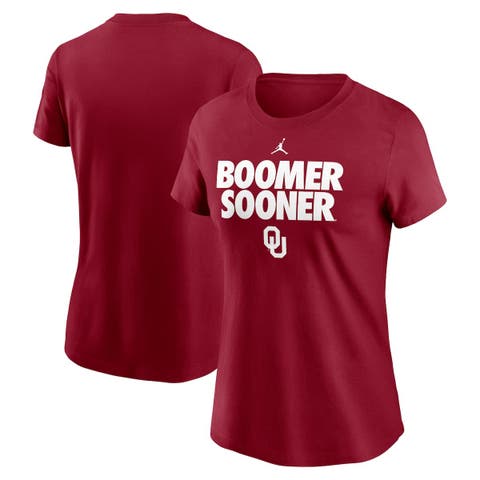 Women's Jordan Brand Crimson Oklahoma Sooners Local Ultimate Chant T-Shirt