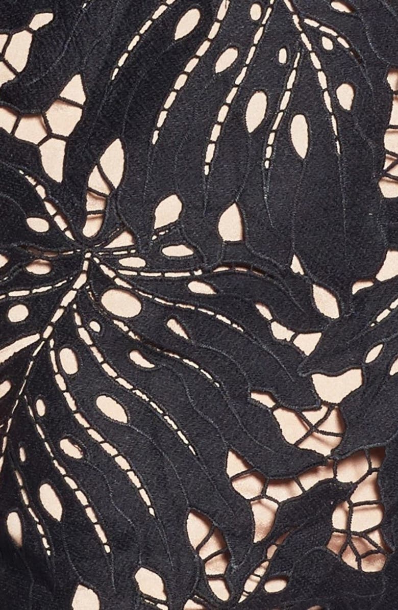 Dress the Population Dylan Crochet Shift Dress, Alternate, color, 