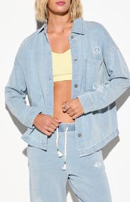 Spiritual Gangster Eye Bloom Sunny Button-Up Shirt