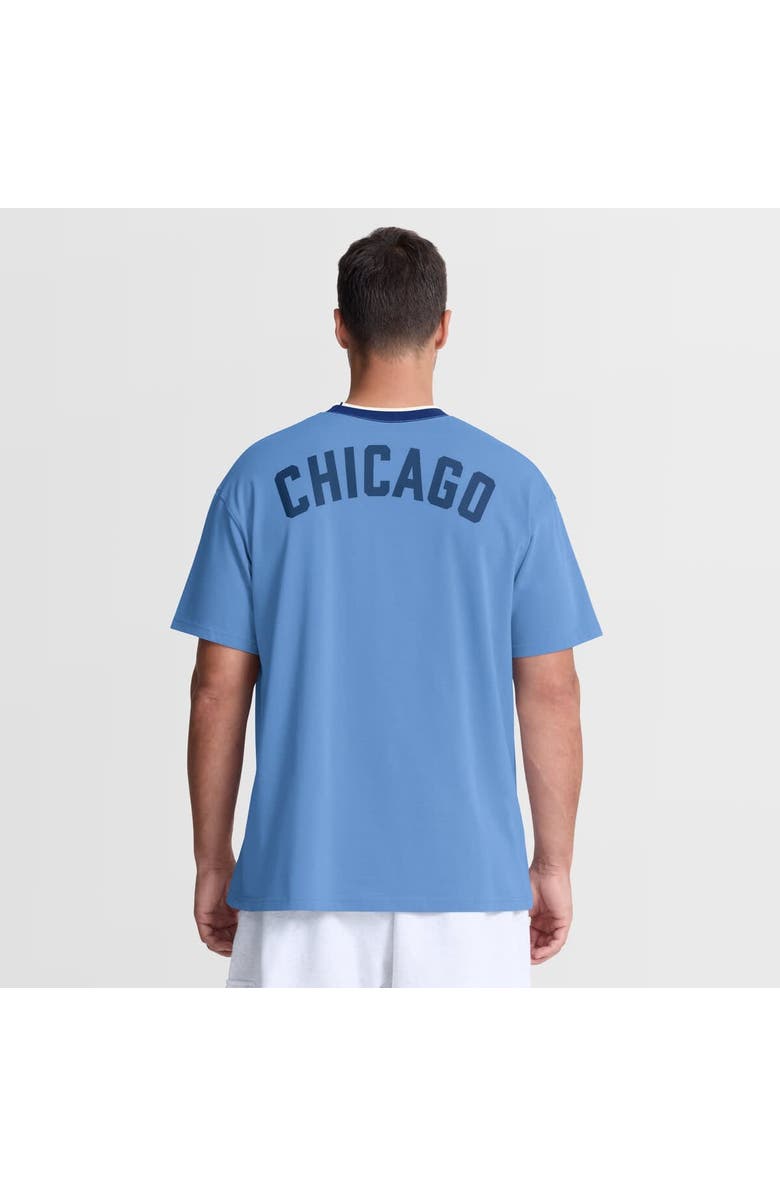 Nike Men's Nike Light Blue Chicago Cubs Cooperstown Collection Ringer T-Shirt, Alternate, color, Light Blue