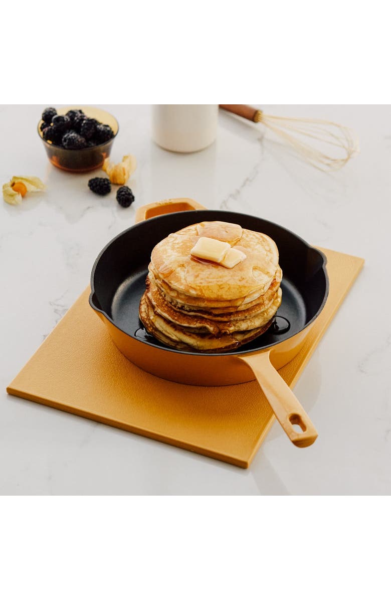 KANA 3-Piece Cast Iron Cookware Set, Alternate, color, Dijon