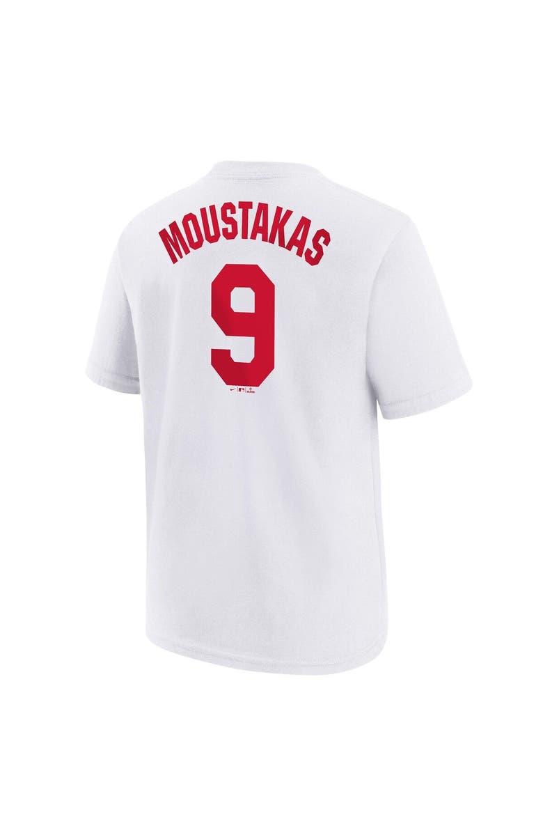 Nike Youth Nike Mike Moustakas White Cincinnati Reds 2022 Field of Dreams Name & Number T-Shirt, Alternate, color, 