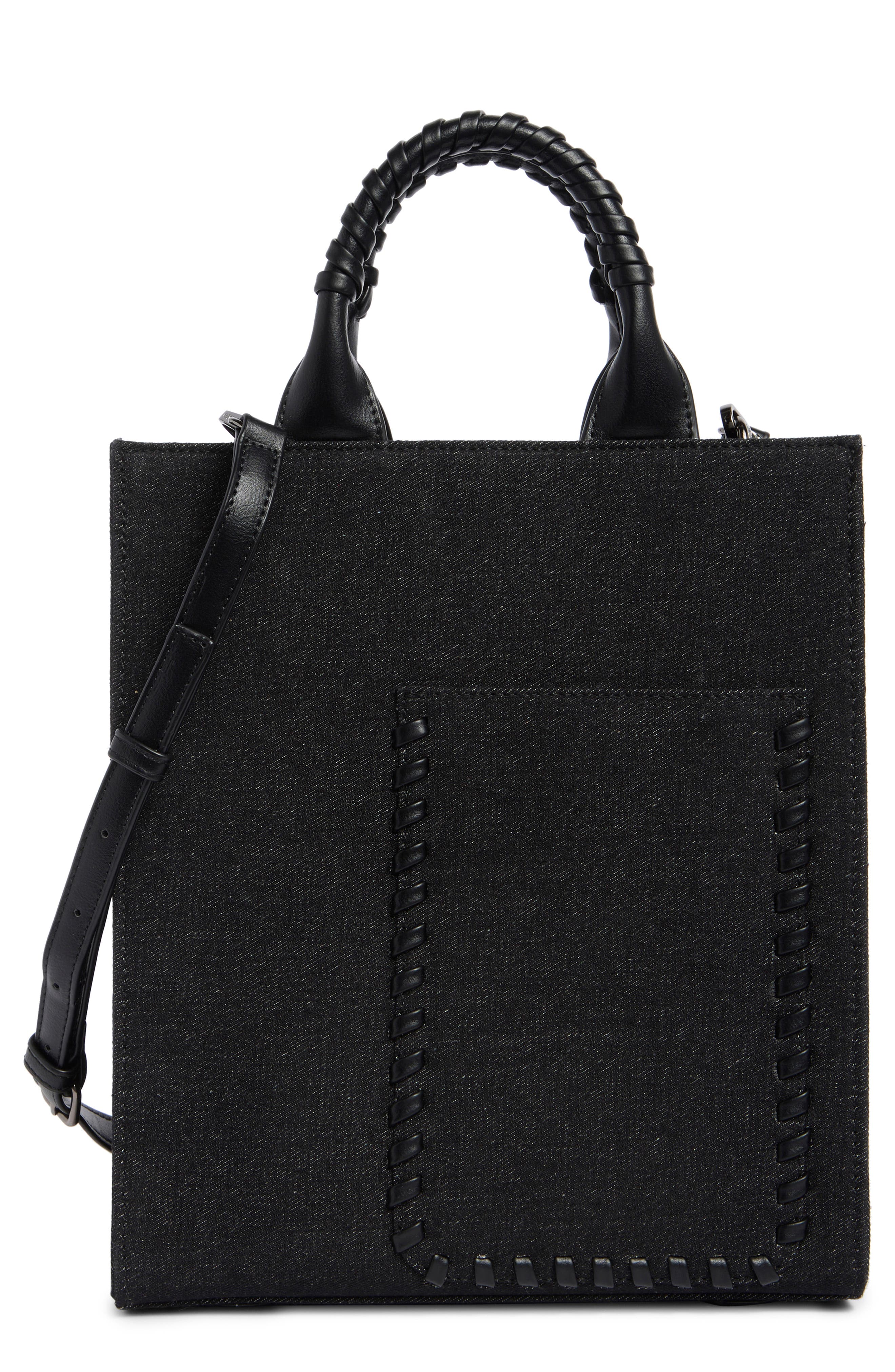 BCBG Whipstitch Denim Twill Tote Bag, Main, color, 