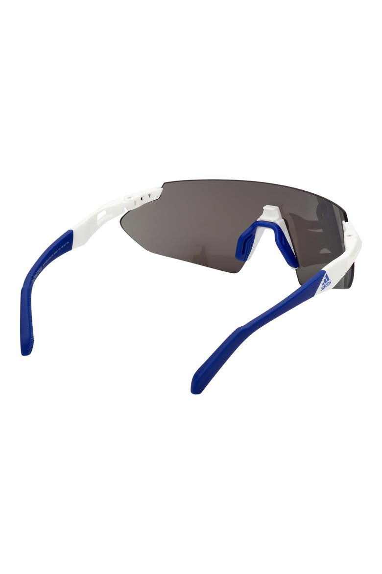 00mm Shield Sunglasses, Alternate, color, WHITE / BLUE MIRROR