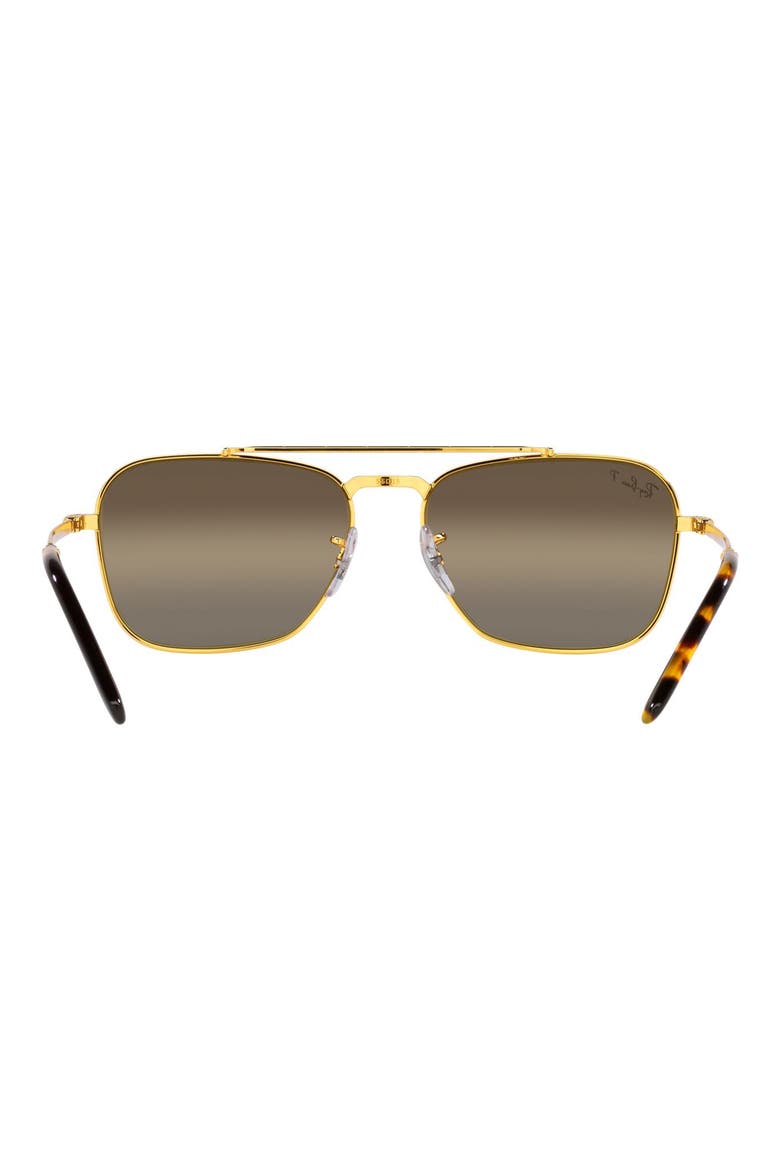 New Caravan 58mm Polarized Square Sunglasses, Alternate, color, YELLOW