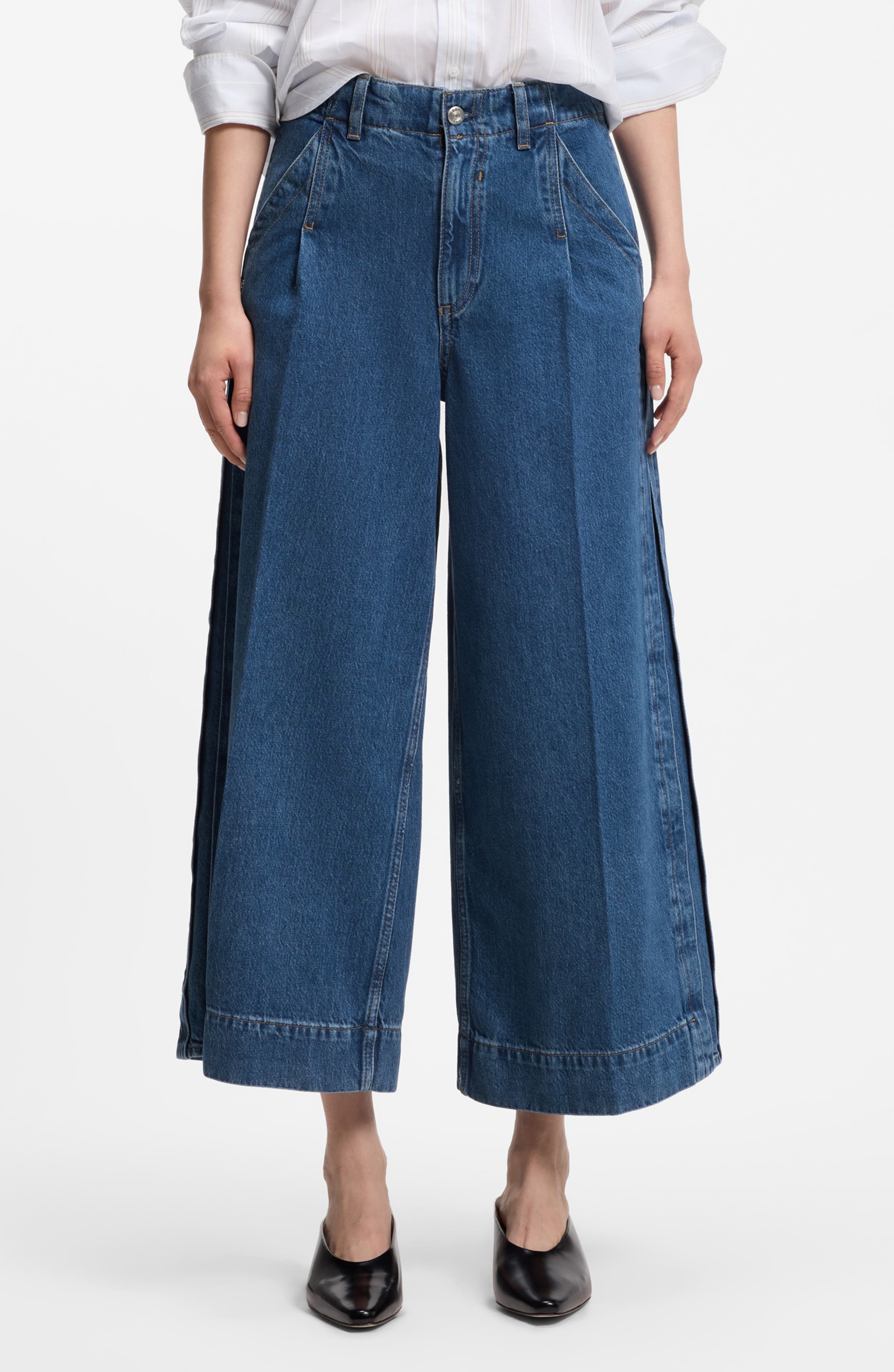 Ferange Culotte Denim Pants