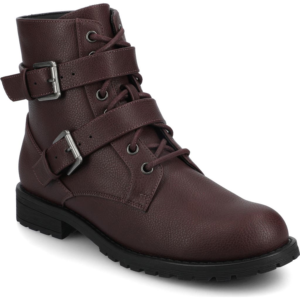 Journee Collection Juliah Buckle Boot In Brown
