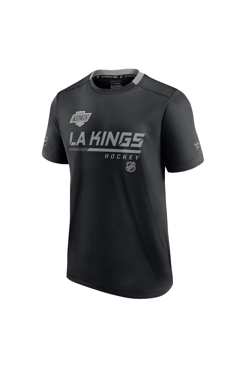 Men's Fanatics Branded Black Los Angeles Kings Authentic Pro Alternate Logo Locker Room Performance T-Shirt, Alternate, color, Black