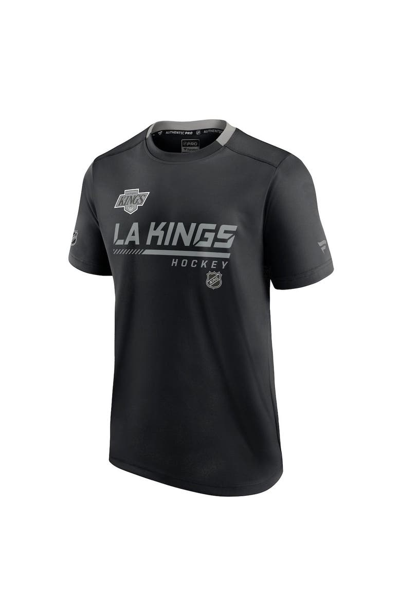 FANATICS Men's Fanatics Branded Black Los Angeles Kings Authentic Pro Alternate Logo Locker Room Performance T-Shirt, Alternate, color, 