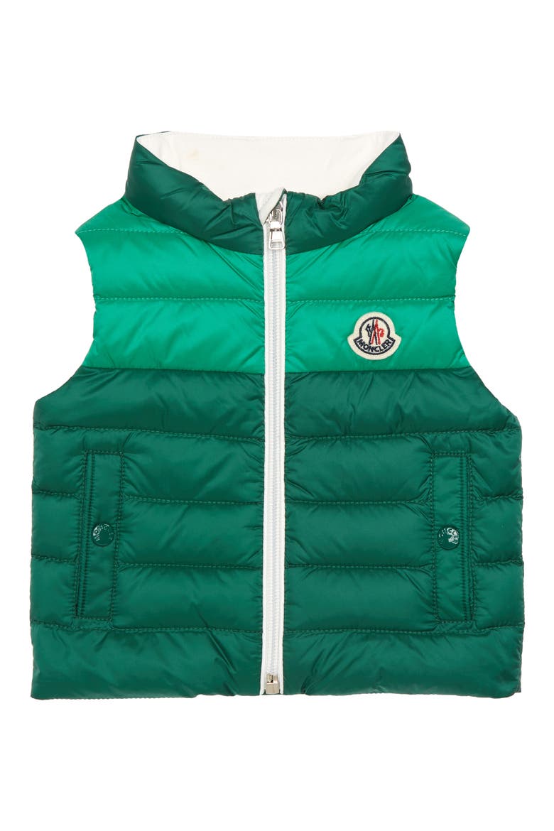 Kids' Akinari Down Vest, Main, color, GREEN