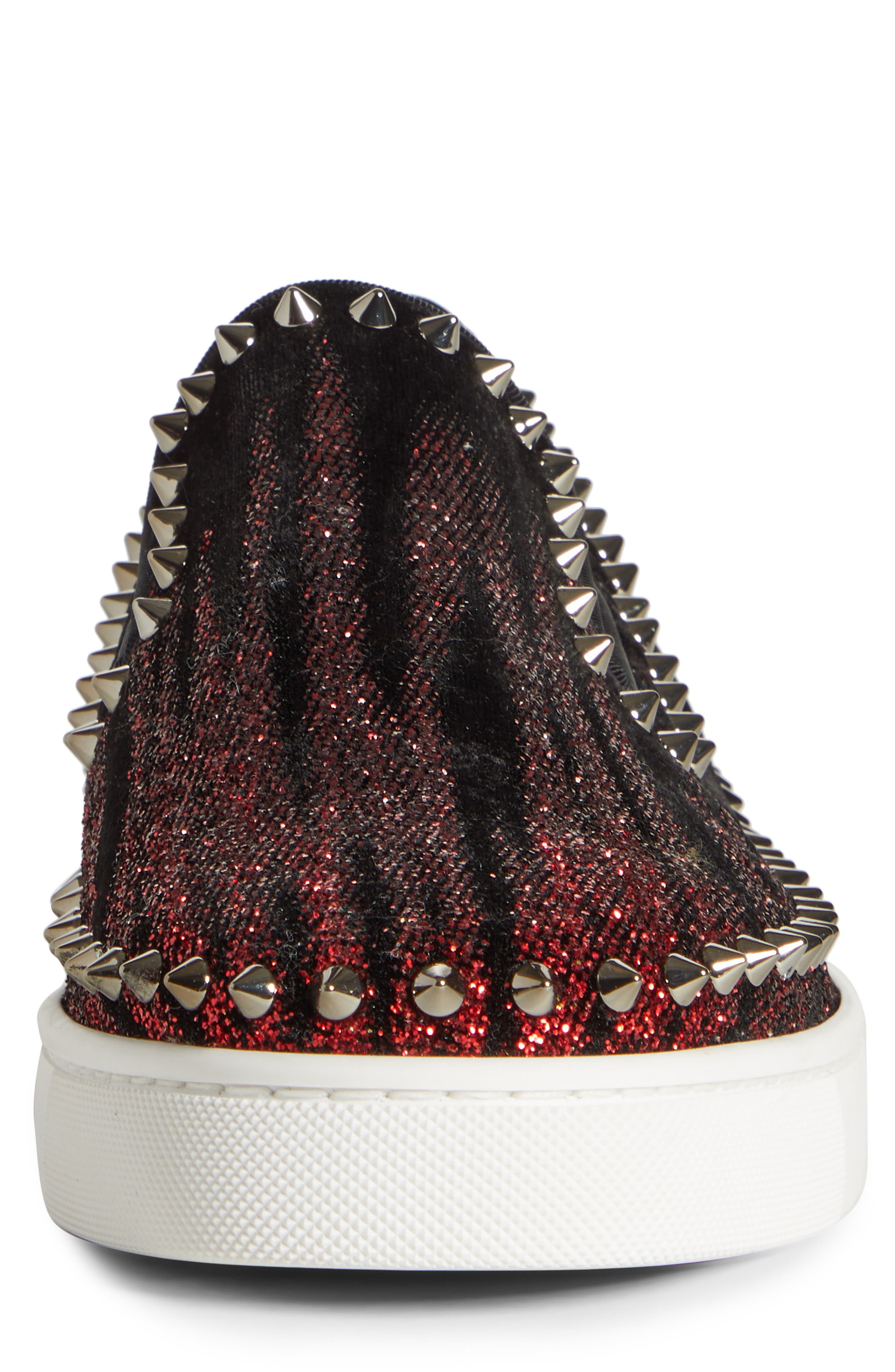 Christian Louboutin Pik Boat Spike Slip-On Sneaker, Alternate, color, 