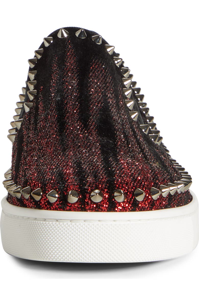 Christian Louboutin Pik Boat Spike Slip-On Sneaker, Alternate, color,