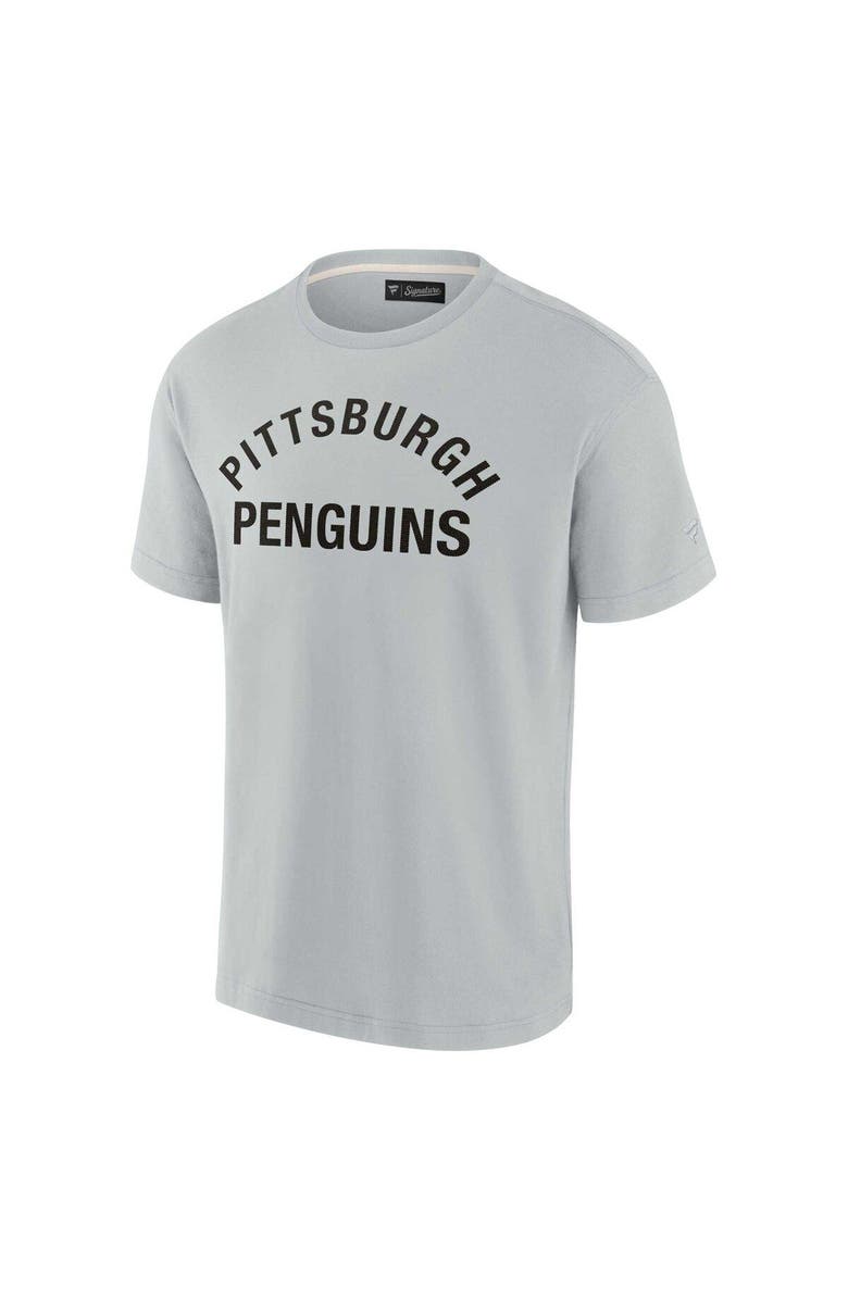 Fanatics Signature Unisex Fanatics Signature Gray Pittsburgh Penguins Elements Super Soft Short Sleeve T-Shirt, Alternate, color, Gray