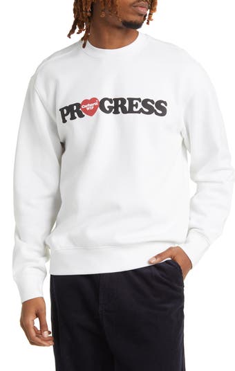【Carhartt】 I HEART PROGRESS SWEATSHIRT i-heart-progress-sweat-whites-