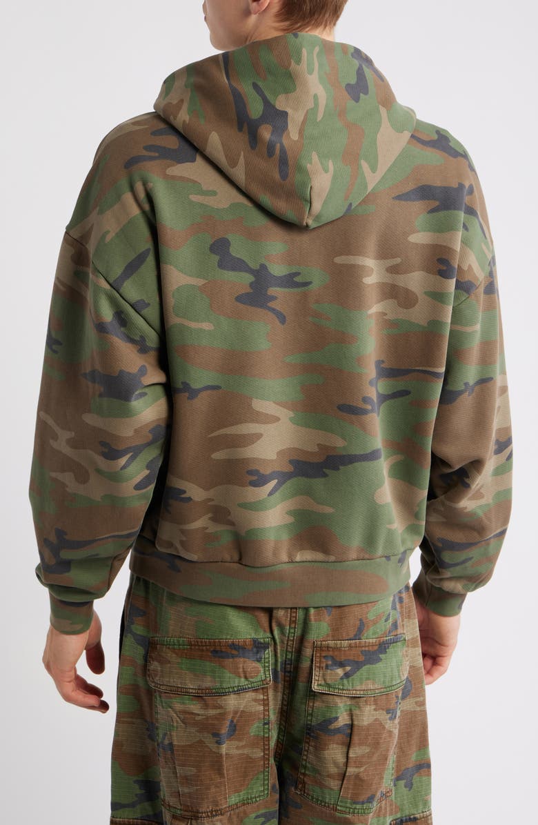 Elwood Camo Cotton Zip Hoodie, Alternate, color, Camo