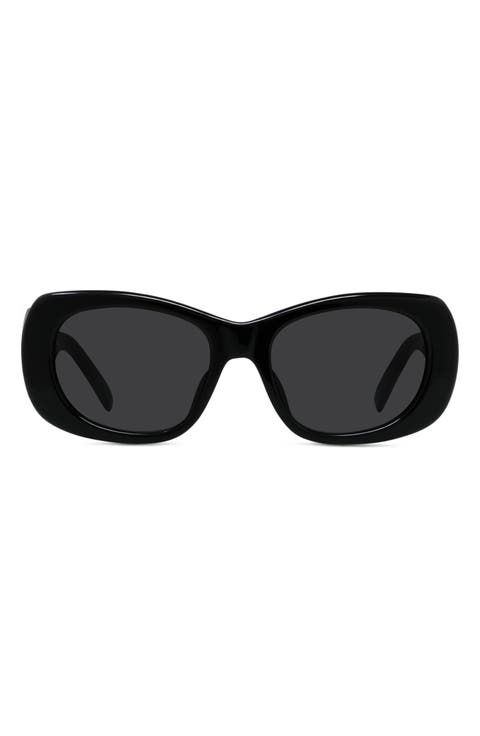 53mm Geometric Sunglasses