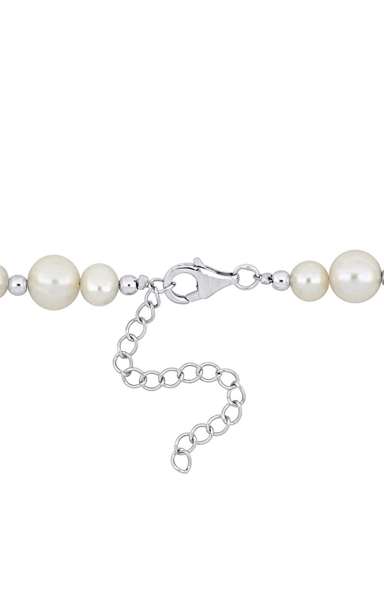 DELMAR Cultured Freshwater Pearl Necklace & Bracelet Set, Alternate, color, White