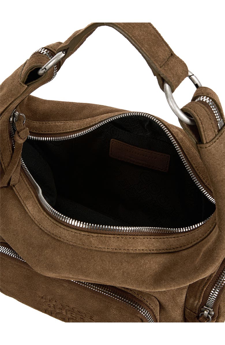 MARGESHERWOOD City Mini Suede Hobo Bag, Alternate, color, Cappuccino Suede