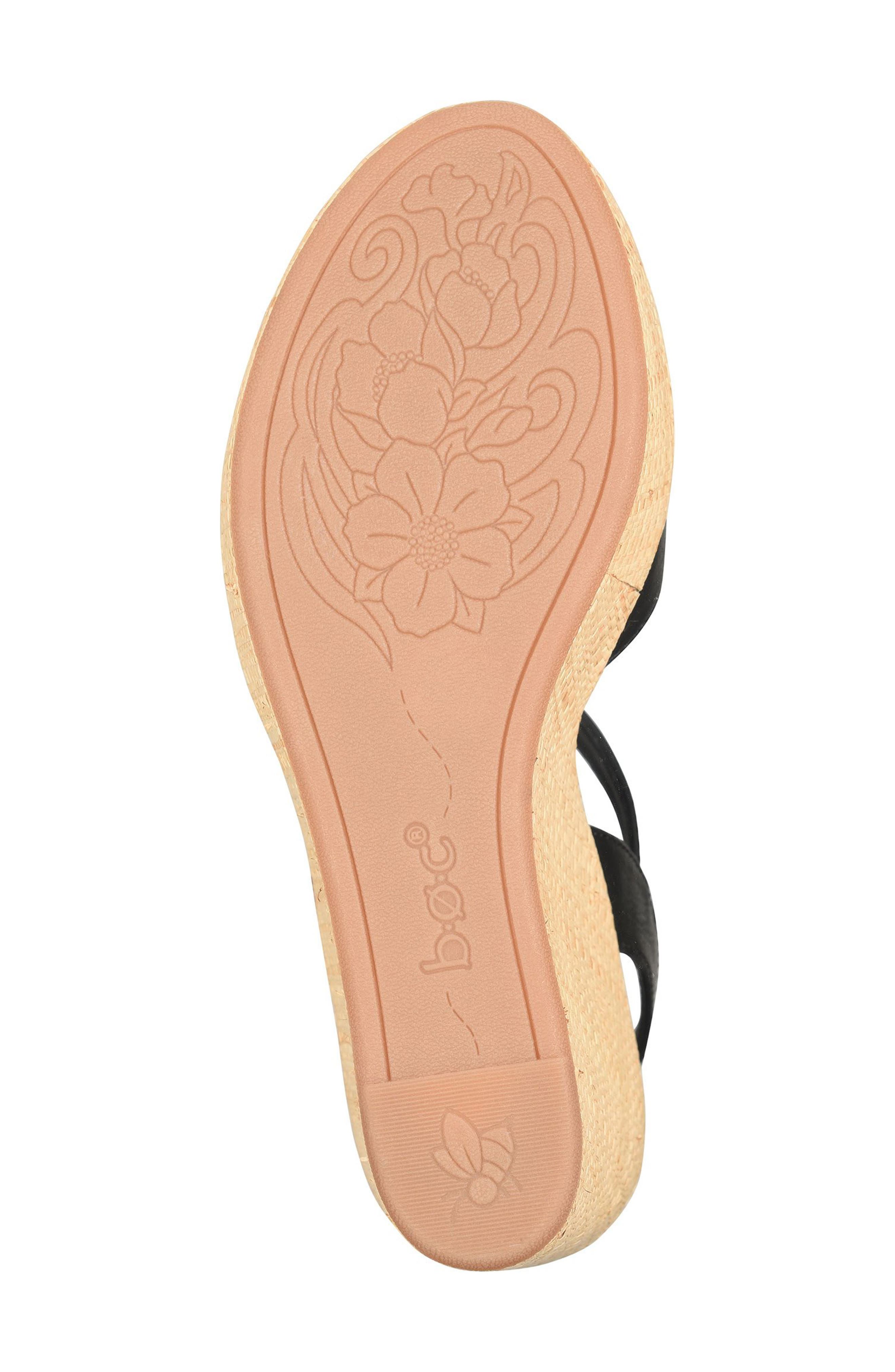 B O C Estella Wedge Sandal, Alternate, color, Black