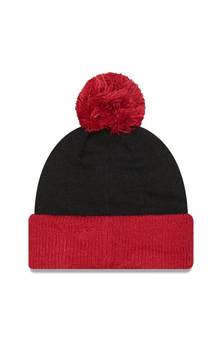 New Era Men's New Era Black Atlanta United FC Confident Cuffed Pom Knit Hat, Alternate, color, Black