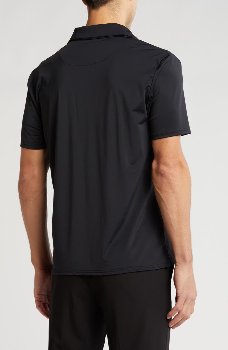 TOM BAINE Quarter Zip Golf Polo, Alternate, color, Black
