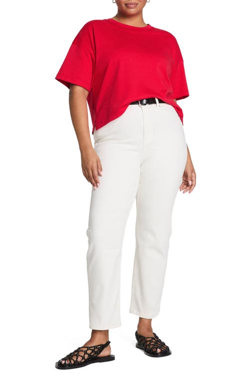 Spanx ® Cool Boxy Cotton T-shirt In Red