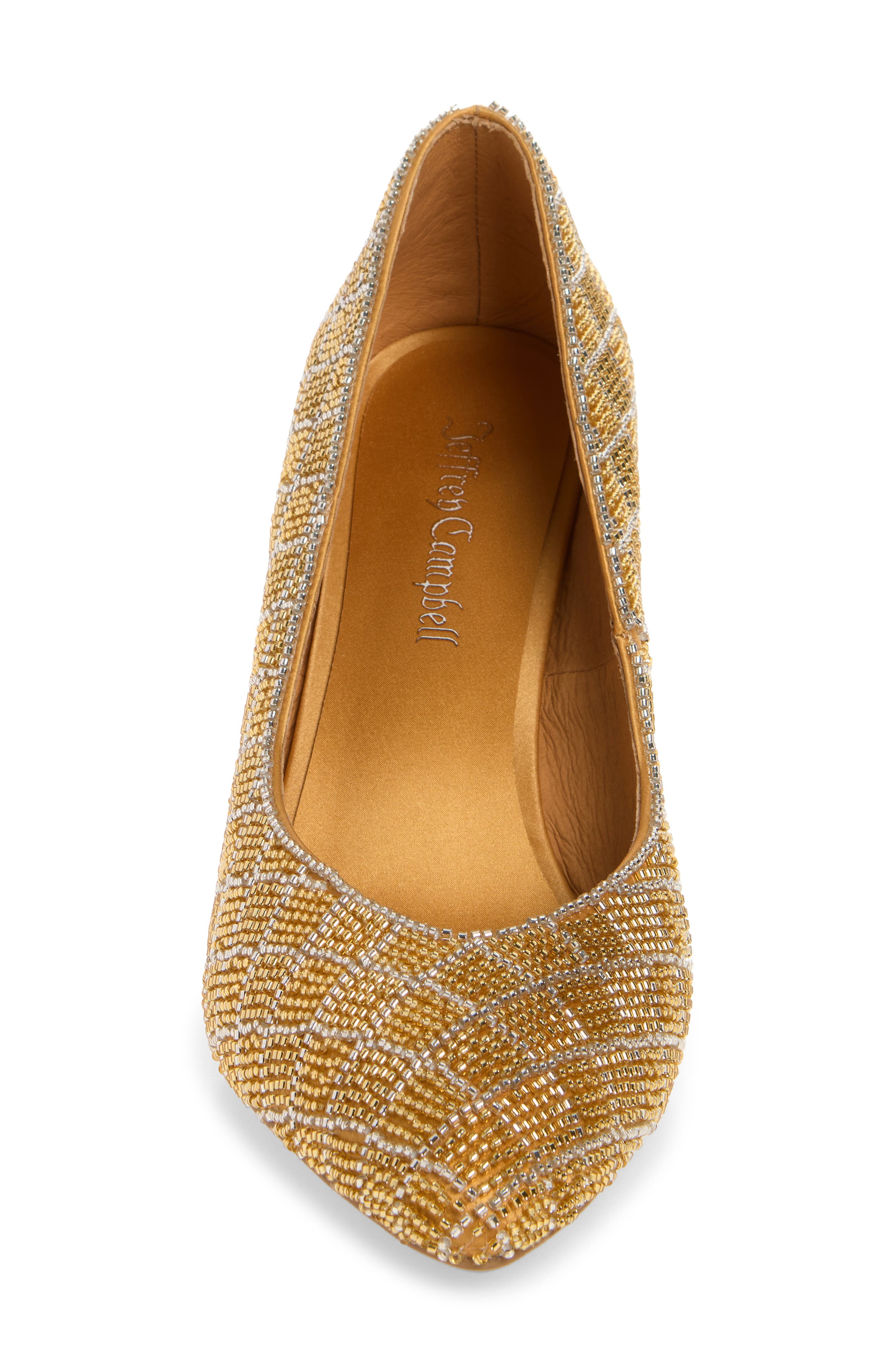 Jeffrey Campbell Wealth Pump, Alternate, color, Gold Combo