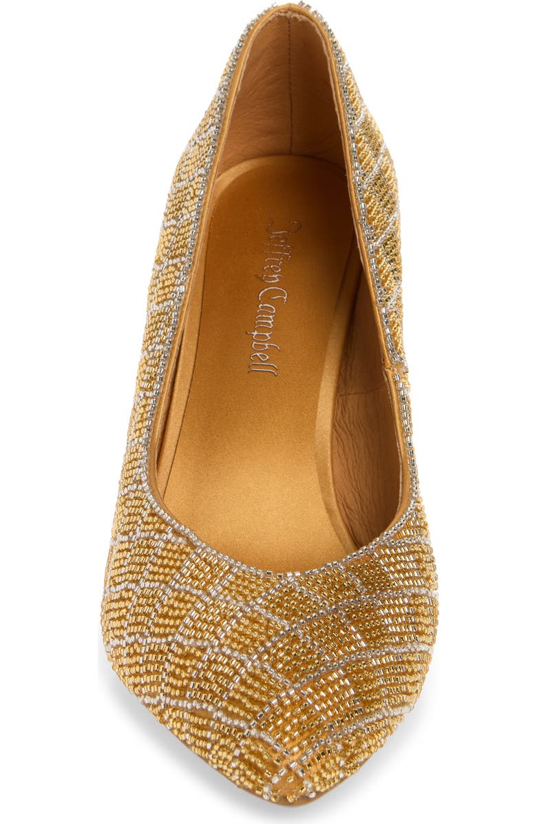 Jeffrey Campbell Wealth Pump, Alternate, color, Gold Combo