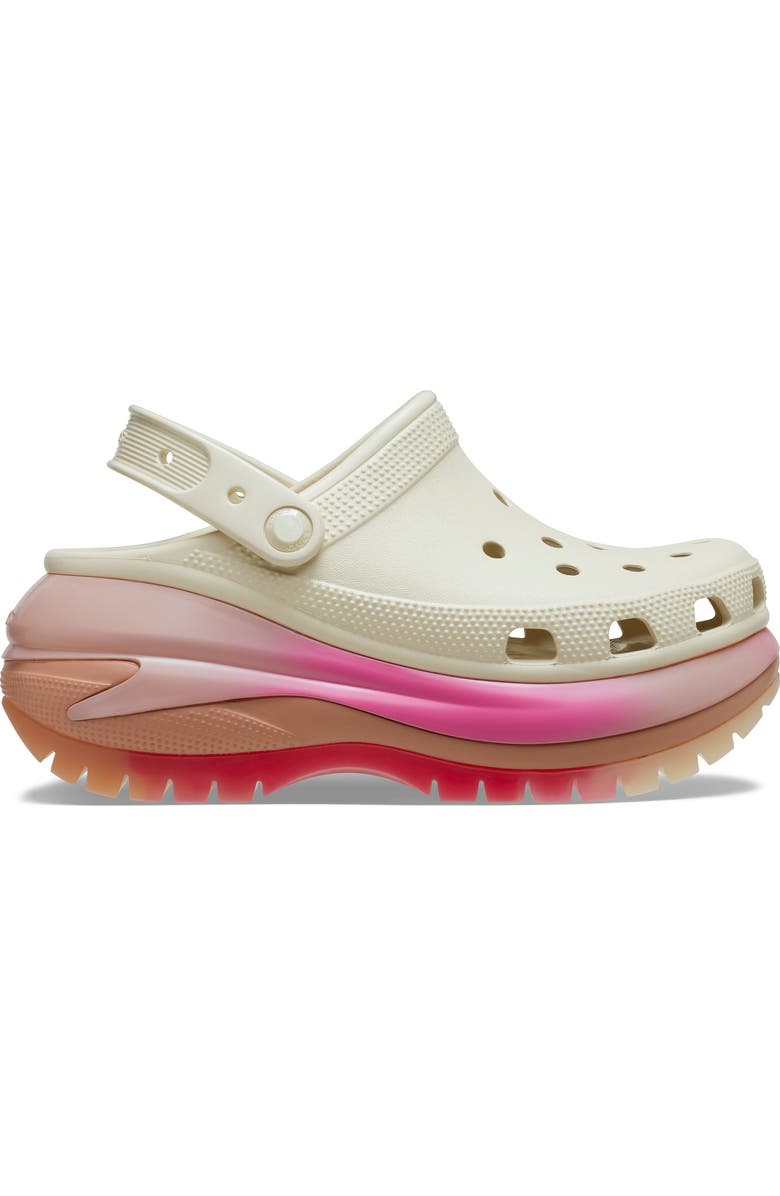 CROCS Classic Mega Crush Platform Slingback Clog, Alternate, color,