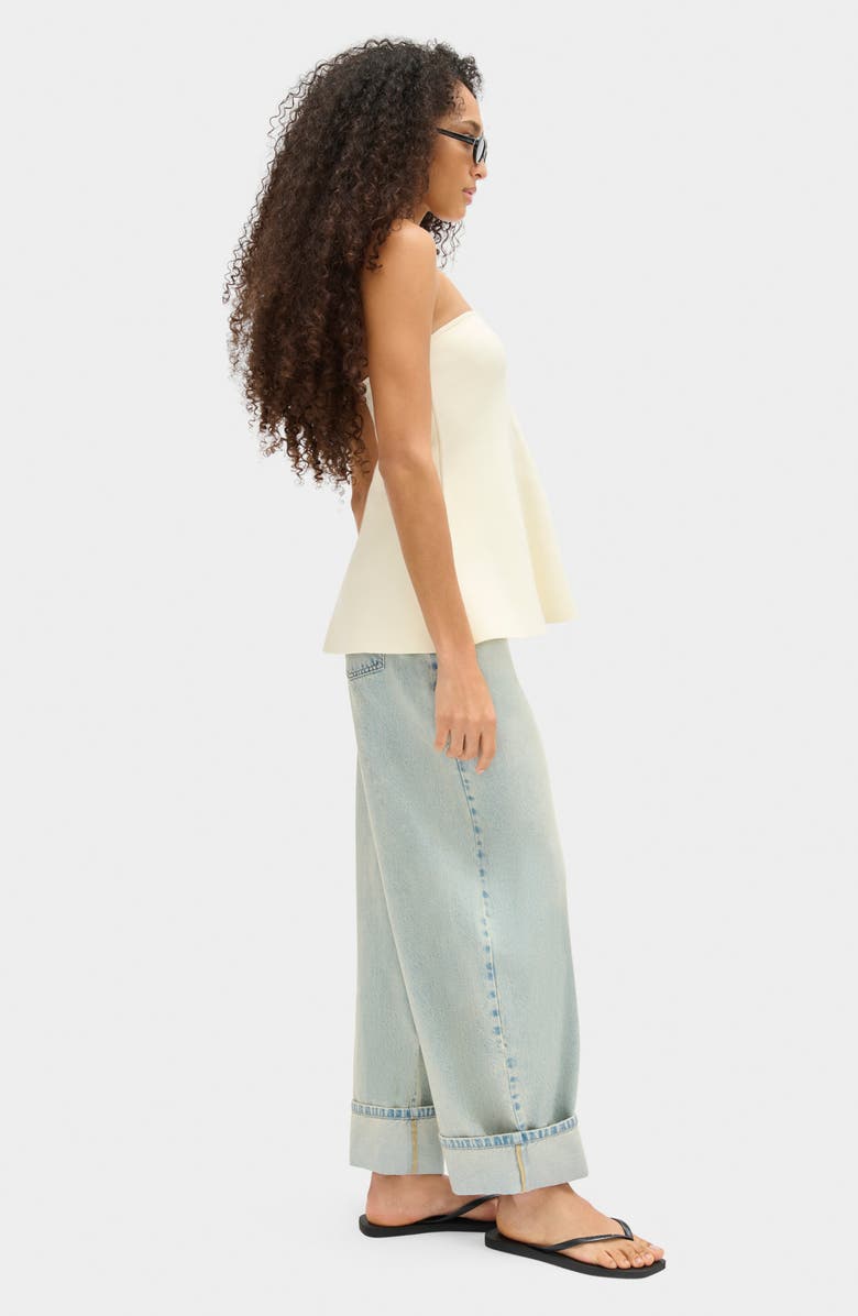 ALIGNE Amy Flared Strapless Top, Alternate, color, Ivory