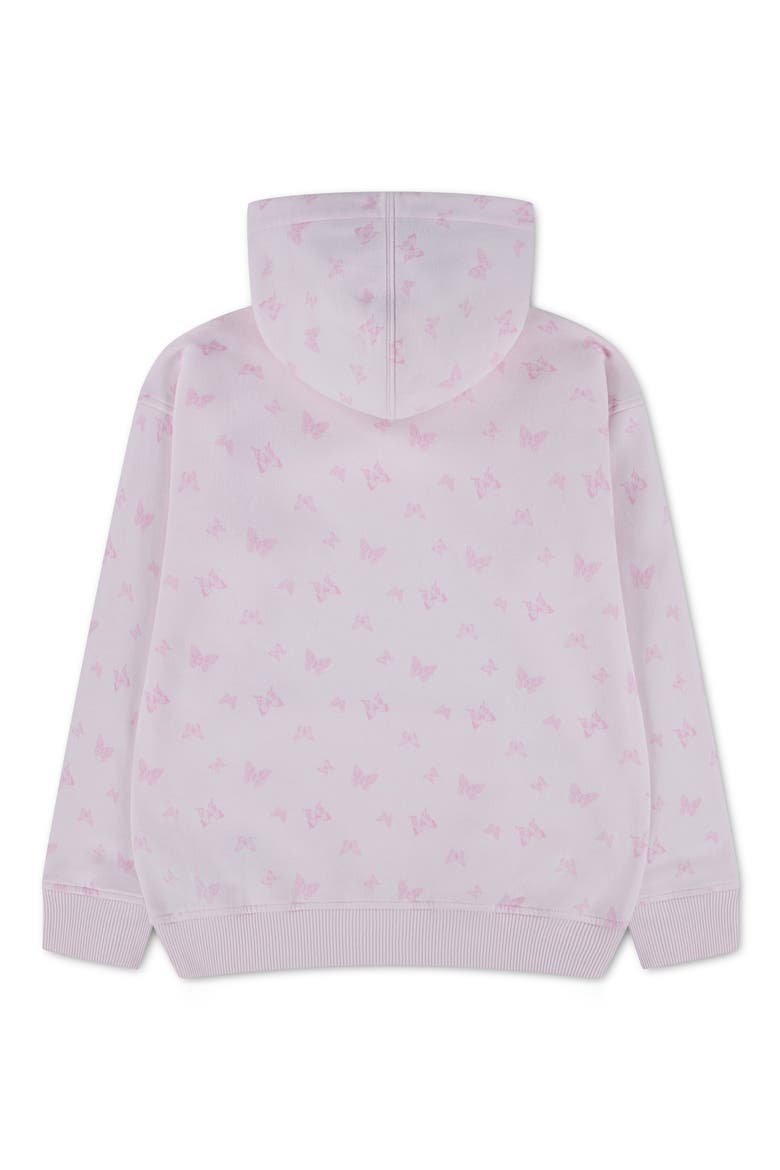 Kids' Pullover Print Hoodie, Alternate, color, PINK BUTTERFLY FLORAL