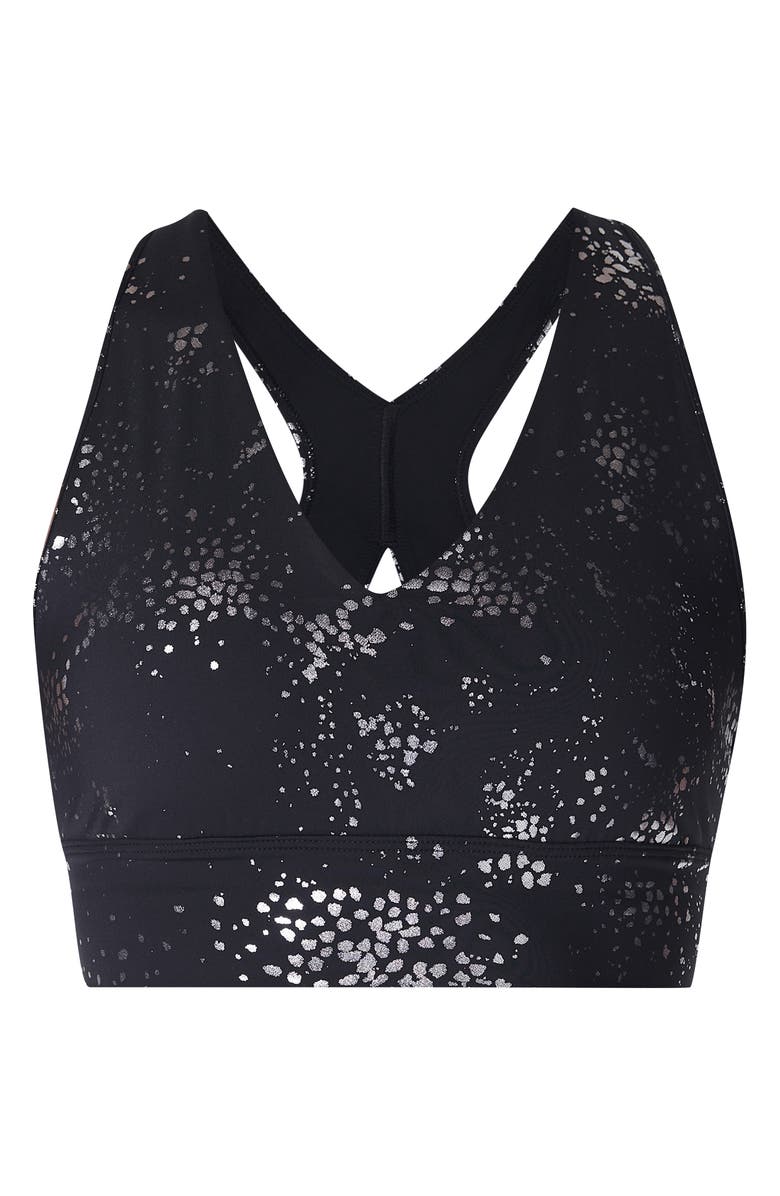Sweaty Betty Glow Metallic Sports Bra, Alternate, color, 