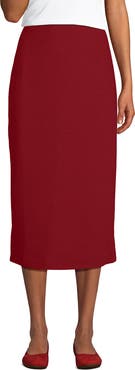 Lands' End Starfish Side Zip Midi Skirt