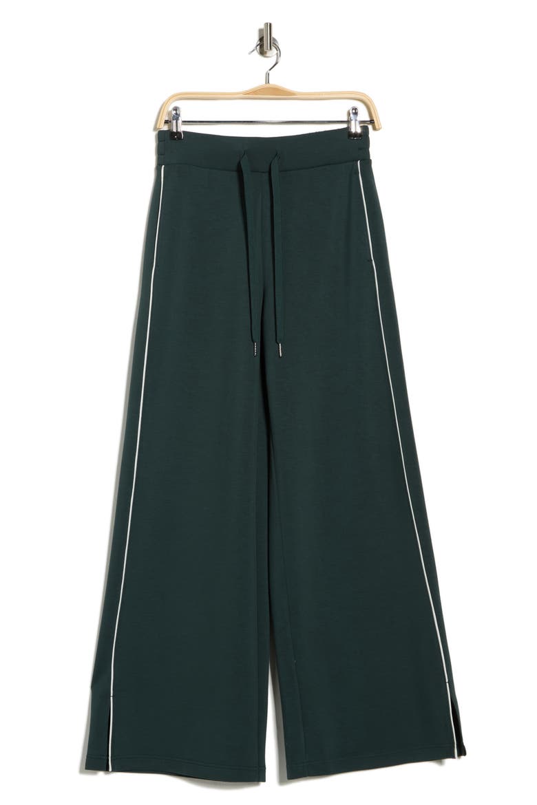 Whisper Knit Piped Pants, Alternate, color, GREEN TIMBER
