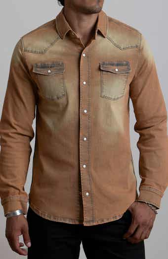 CANYON OF HEROES Big Sky Western Stretch Denim Shirt