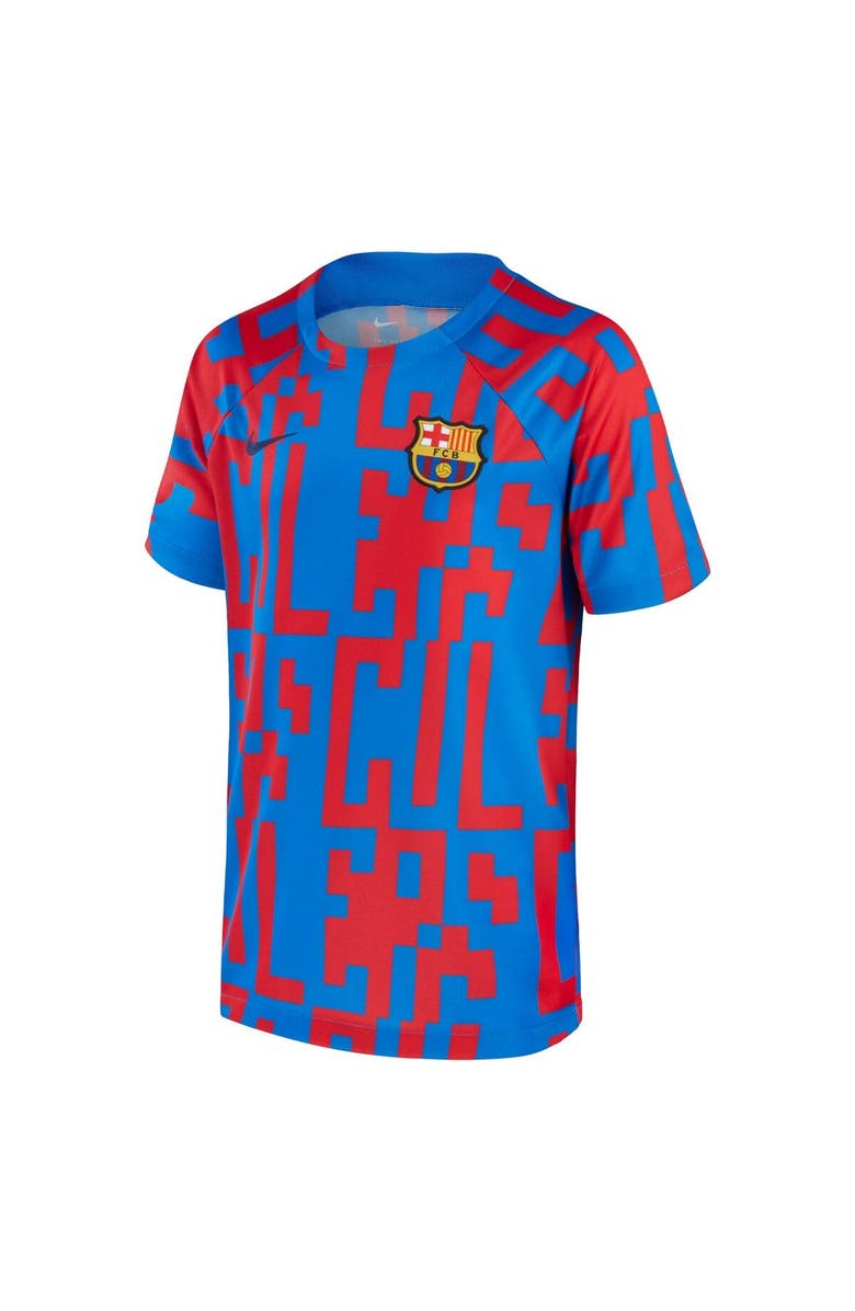 Nike Men's Nike Blue Barcelona 2022/23 Pre-Match Top, Alternate, color, Blue