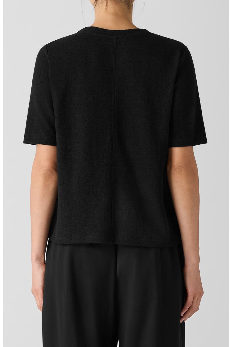 Crewneck Short Sleeve T-Shirt, Alternate, color, BLACK