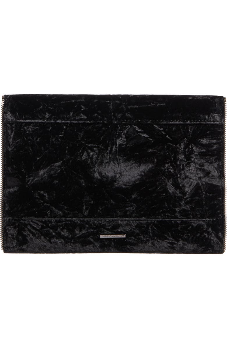 Rebecca Minkoff Leo Velvet Envelope Clutch, Alternate, color,