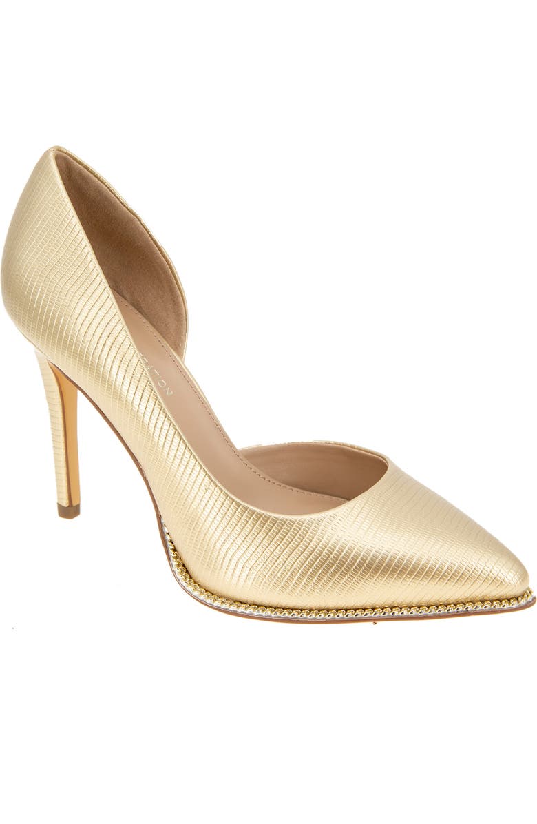 BCBGeneration Harnoy Half d'Orsay Pointed Toe Pump, Main, color, Platino