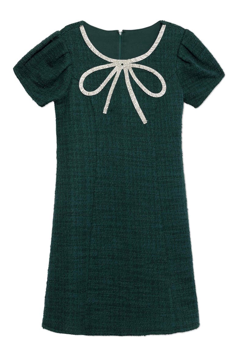 Kids' Rope Trim Dress, Main, color, HUNTER