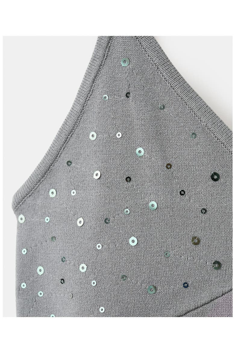 Sequin Knit Camisole, Alternate, color, LIGHT HEATHER GREY