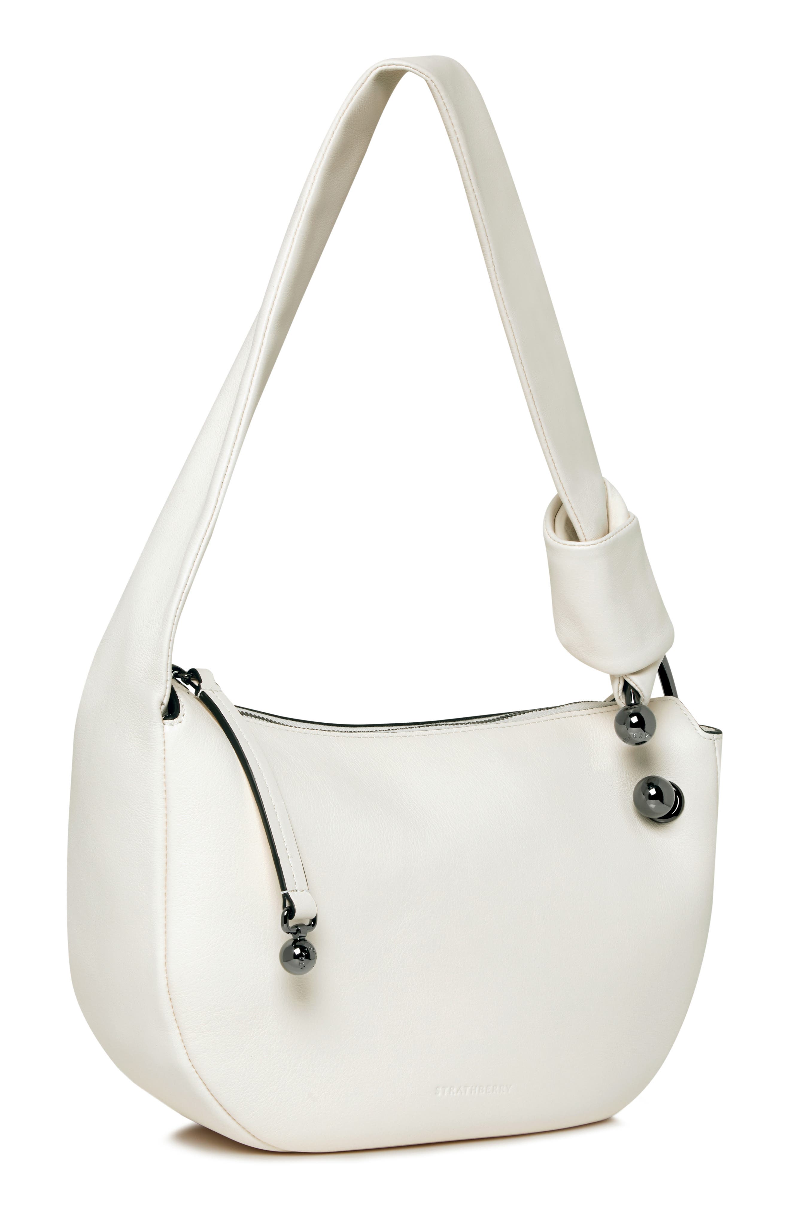 Strathberry Mini Halo Leather Shoulder Bag, Alternate, color, 