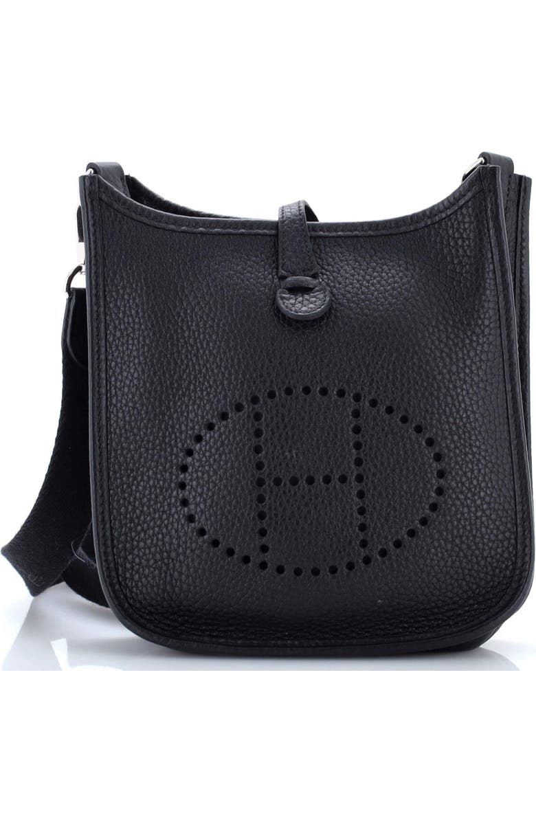 Pre-Owned Hermes Evelyne Bag Gen III Clemence TPM, Main, color, Noir