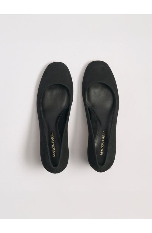 Marion Parke Block Heel Pump 60 Suede In Black