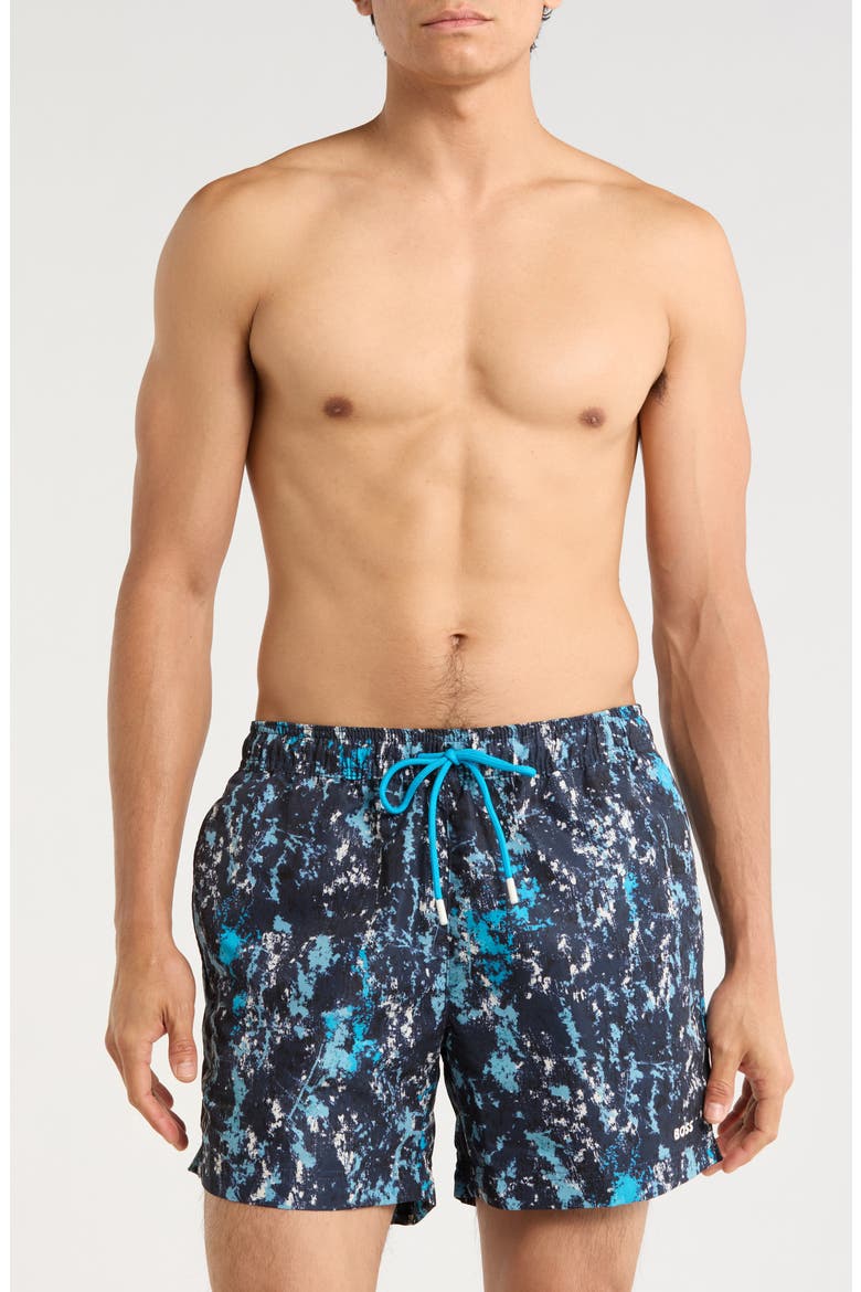 Discus Swim Shorts, Main, color, TURQUOISE/ AQUA