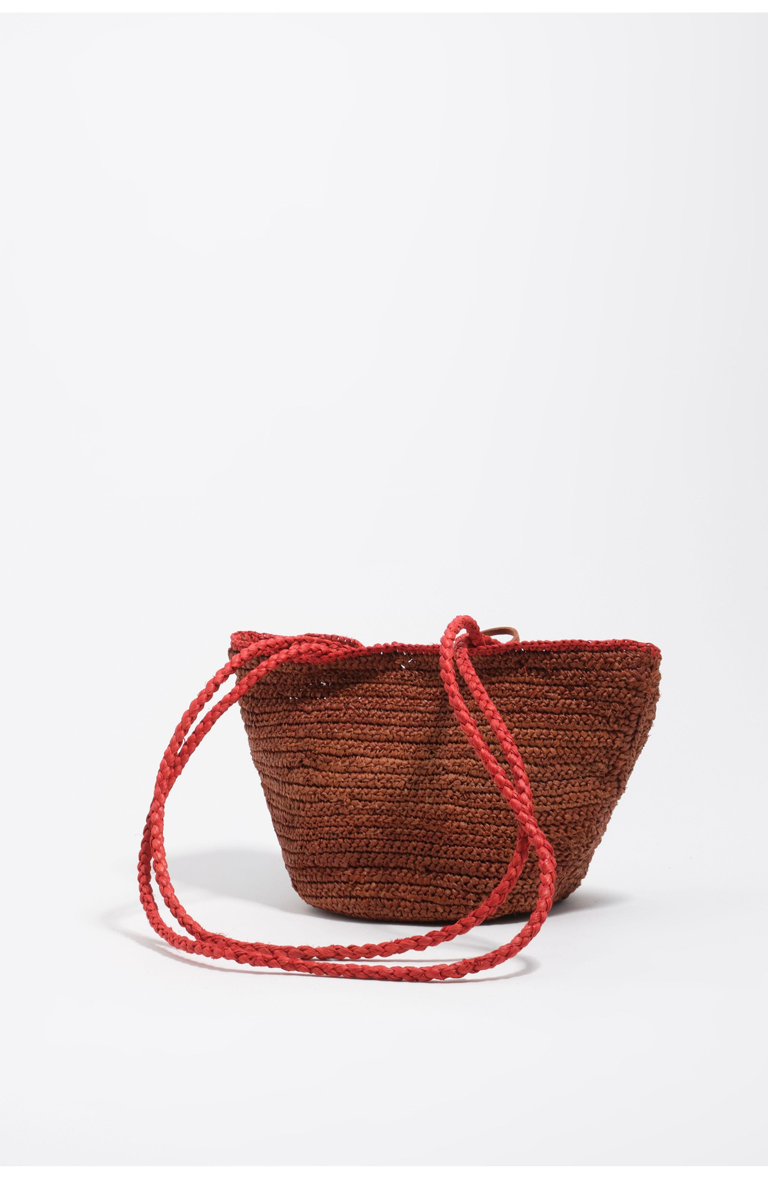 Bimba y Lola Small Raffia Basket Bag, Alternate, color, Oak