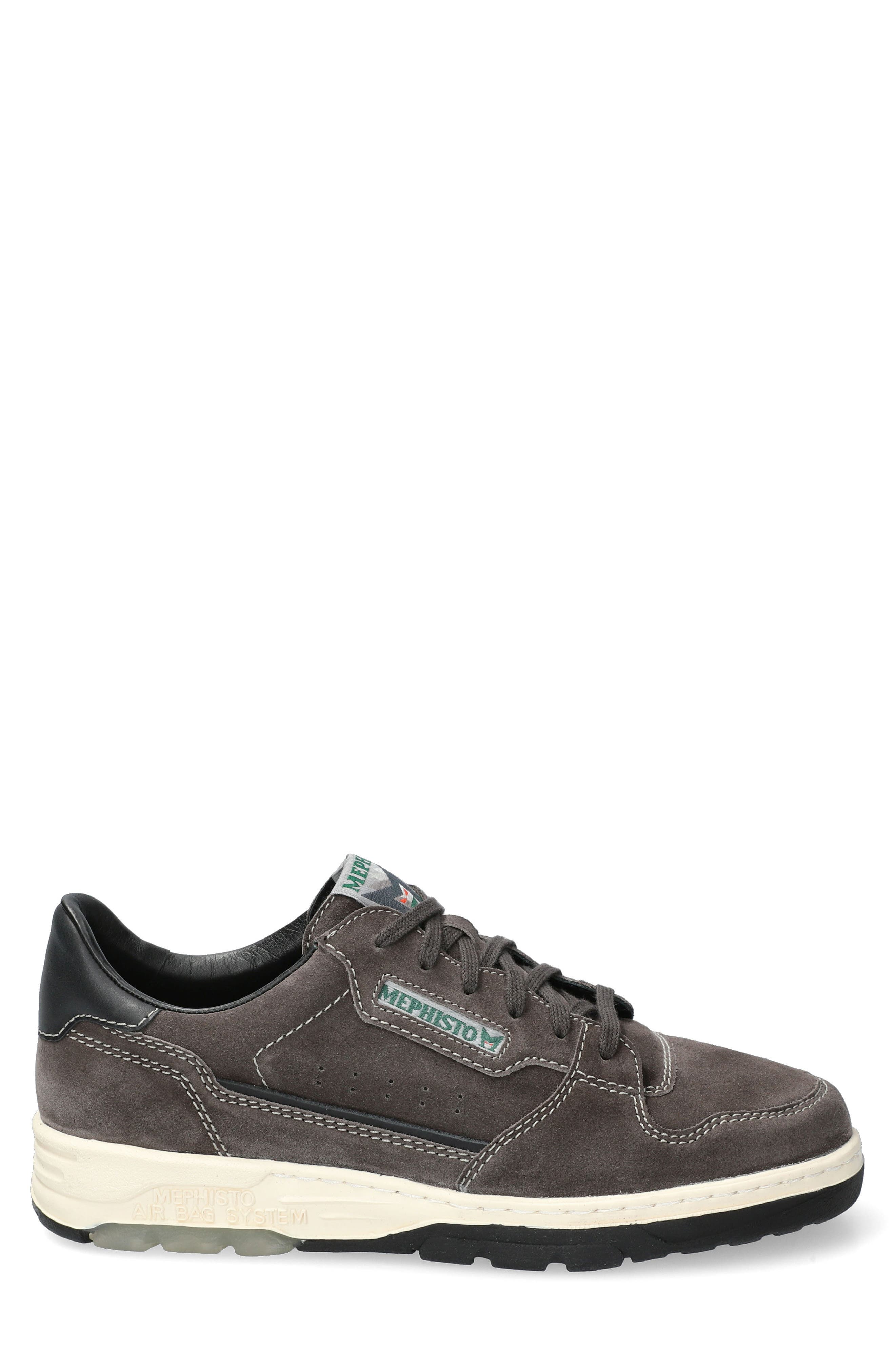 Mephisto Marius Suede Sneaker, Alternate, color, Graphite