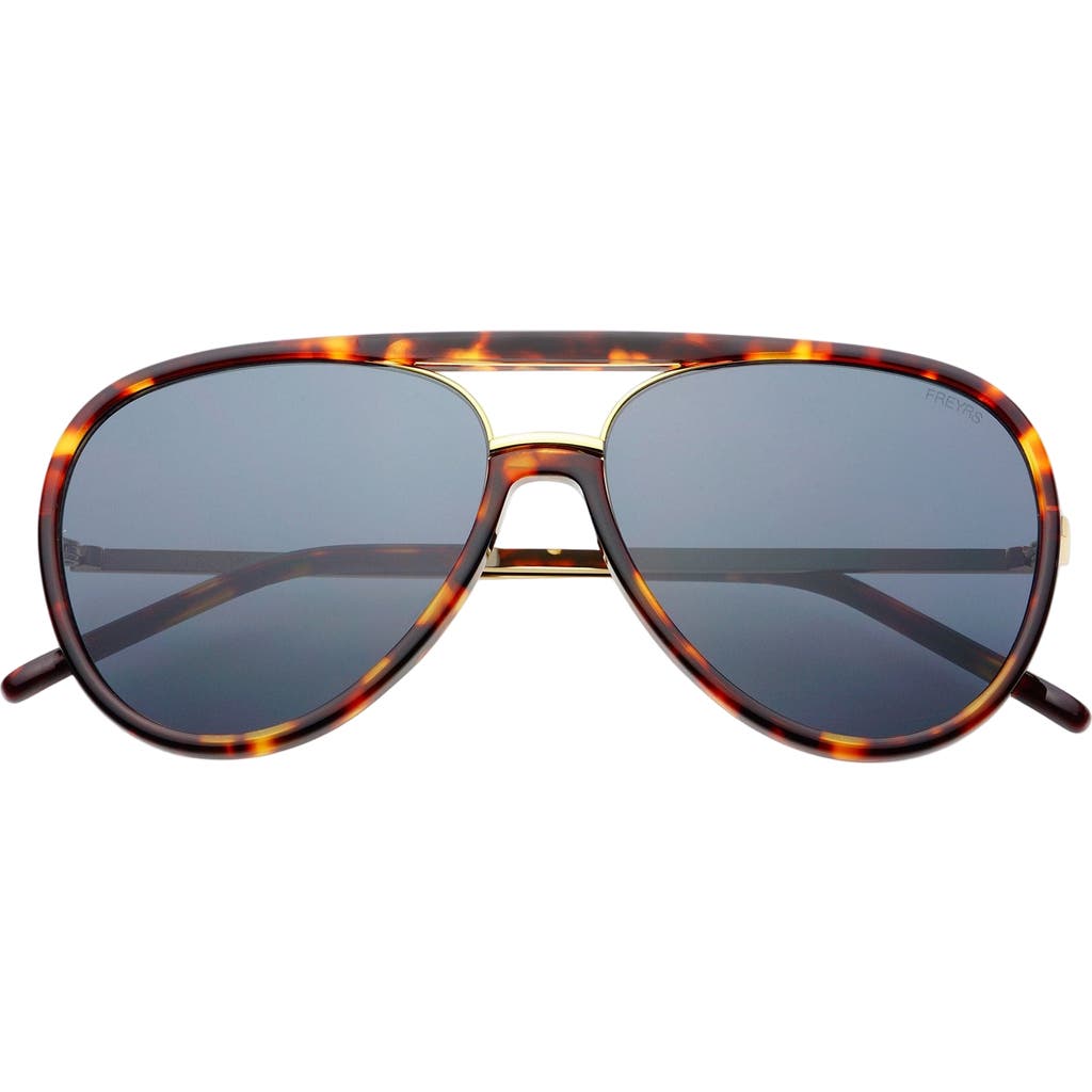 Freyrs Eyewear Shay Aviator Sunglasses In Brown